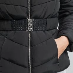 Vêtements Femme Doudounes Kaporal FLYN Noir -Manteaux Soldes Magasin 19784880 500 E