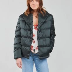 Vêtements Femme Doudounes One Step FT41021 Noir -Manteaux Soldes Magasin 19784947 500 B