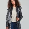 Vêtements Femme Parkas One Step FT42011 Noir -Manteaux Soldes Magasin 19784950 500 B