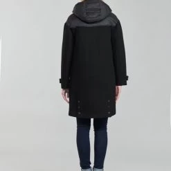 Vêtements Femme Manteaux One Step FT44041 Noir -Manteaux Soldes Magasin 19784951 500 D