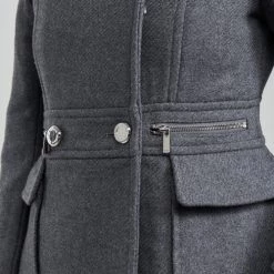 Vêtements Femme Manteaux Morgan GKATHY Gris anthracite -Manteaux Soldes Magasin 19785328 500 E