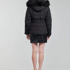 Vêtements Femme Doudounes Morgan GALIX Noir -Manteaux Soldes Magasin 19785340 500 D