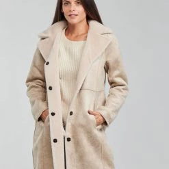 Vêtements Femme Manteaux Oakwood VENUS Beige -Manteaux Soldes Magasin 19797998 500 E