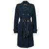 Vêtements Femme Trenchs Guess SUSAN TRENCH Marine -Manteaux Soldes Magasin 19799801 500 A