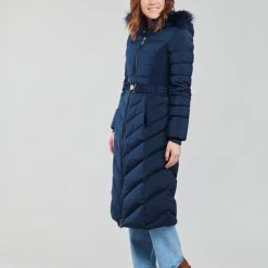 Vêtements Femme Doudounes Guess CATERINA DOWN JACKET Bleu clair -Manteaux Soldes Magasin 19799839 500 C