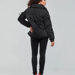 Vêtements Femme Doudounes Guess BLESSING JACKET Noir -Manteaux Soldes Magasin 19799848 500 D