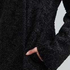 Vêtements Femme Manteaux Guess MANUELA REVERSIBLE COAT Noir -Manteaux Soldes Magasin 19799854 500 E