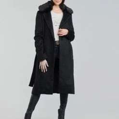 Vêtements Femme Manteaux Guess BRENDA COAT Noir