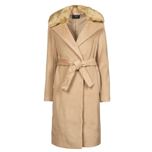 Vêtements Femme Manteaux Guess BRENDA COAT Camel 4 Vêtements Femme Manteaux Guess BRENDA COAT Camel – Image 2