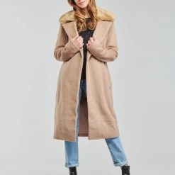 Vêtements Femme Manteaux Guess BRENDA COAT Camel