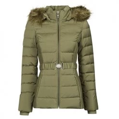 Vêtements Femme Doudounes Guess CLAUDIA DOWN JACKET Kaki
