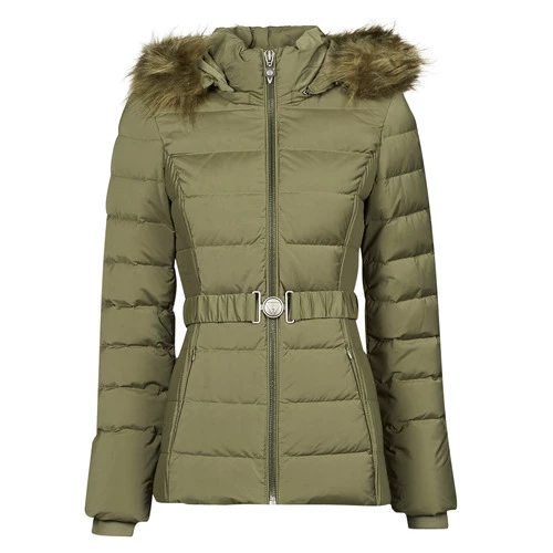 Vêtements Femme Doudounes Guess CLAUDIA DOWN JACKET Kaki 3 Vêtements Femme Doudounes Guess CLAUDIA DOWN JACKET Kaki
