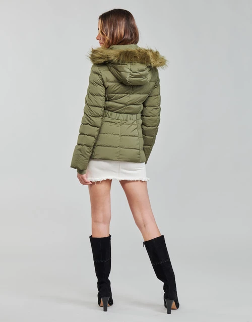Vêtements Femme Doudounes Guess CLAUDIA DOWN JACKET Kaki 6 Vêtements Femme Doudounes Guess CLAUDIA DOWN JACKET Kaki – Image 4