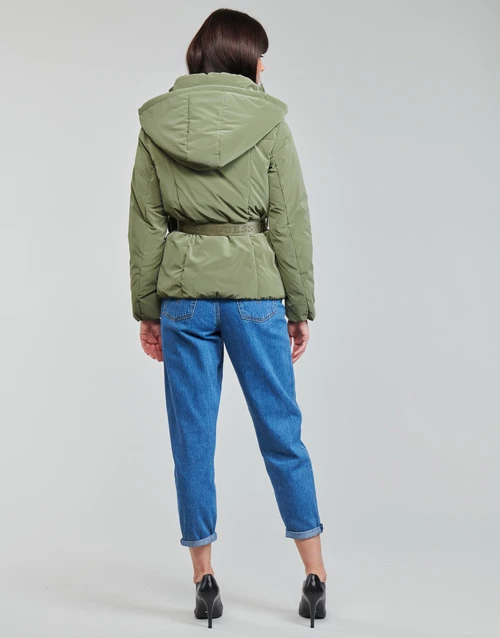 Vêtements Femme Doudounes Guess BELLA JACKET Kaki 6 Vêtements Femme Doudounes Guess BELLA JACKET Kaki – Image 4