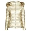 Vêtements Femme Doudounes Les Petites Bombes ALIMA Doré -Manteaux Soldes Magasin 19840062 500 A