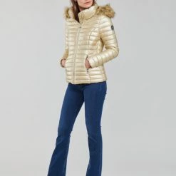 Vêtements Femme Doudounes Les Petites Bombes ALIMA Doré -Manteaux Soldes Magasin 19840062 500 C