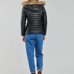 Vêtements Femme Doudounes Les Petites Bombes ALIMA Noir -Manteaux Soldes Magasin 19840064 500 D