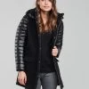 Vêtements Femme Parkas Les Petites Bombes ABBY Noir -Manteaux Soldes Magasin 19840069 500 B