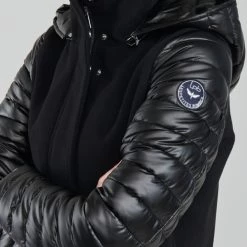 Vêtements Femme Parkas Les Petites Bombes ABBY Noir -Manteaux Soldes Magasin 19840069 500 E