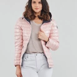 Vêtements Femme Doudounes JOTT SEOUL Marine / Rose 11 Vêtements Femme Doudounes JOTT SEOUL Marine / Rose -Manteaux Soldes Magasin 19840376 500 E