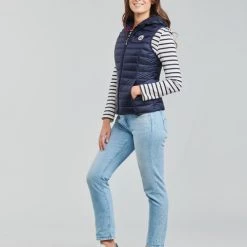 Vêtements Femme Doudounes JOTT MALI Marine -Manteaux Soldes Magasin 19840388 500 C