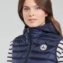 Vêtements Femme Doudounes JOTT MALI Marine -Manteaux Soldes Magasin 19840388 500 E