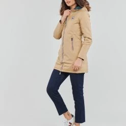 Vêtements Femme Doudounes JOTT ADELAIDE Bronze / Vert -Manteaux Soldes Magasin 19840389 500 C