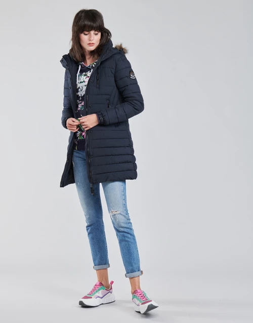 Vêtements Femme Doudounes Superdry SUPER FUJI JACKET Bleu 5 Vêtements Femme Doudounes Superdry SUPER FUJI JACKET Bleu – Image 3
