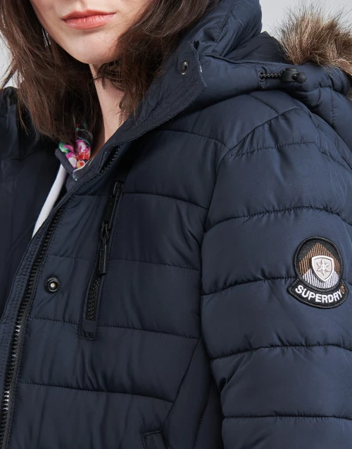 Vêtements Femme Doudounes Superdry SUPER FUJI JACKET Bleu 7 Vêtements Femme Doudounes Superdry SUPER FUJI JACKET Bleu – Image 5
