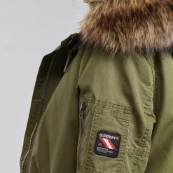 Vêtements Femme Parkas Superdry MILI+F34:F39TARY FISHTAIL PARKA Kaki -Manteaux Soldes Magasin 19858253 500 E
