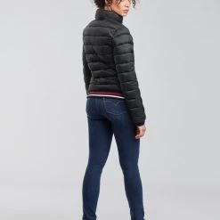 Vêtements Femme Doudounes Superdry FUJI BOMBER Noir -Manteaux Soldes Magasin 19858254 500 D