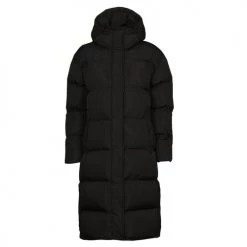 Vêtements Femme Doudounes Superdry STUDIOS LONGLINE DUVET COAT Noir