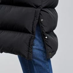 Vêtements Femme Doudounes Superdry STUDIOS LONGLINE DUVET COAT Noir -Manteaux Soldes Magasin 19858256 500 E