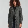 Vêtements Femme Manteaux Chattawak WORKA GRIS/NOIR -Manteaux Soldes Magasin 19865363 500 B