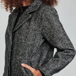 Vêtements Femme Manteaux Chattawak WORKA GRIS/NOIR -Manteaux Soldes Magasin 19865363 500 E