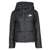 Vêtements Femme Doudounes Nike W NSW TF RPL CLASSIC TAPE JKT Noir / Blanc -Manteaux Soldes Magasin 19900507 500 A