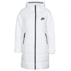 Vêtements Femme Doudounes Nike W NSW TF RPL CLASSIC HD PARKA Blanc / Noir