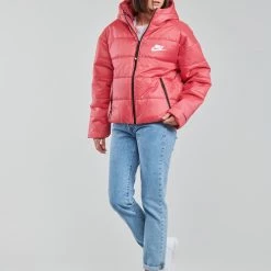 Vêtements Femme Doudounes Nike W NSW TF RPL CLASSIC HD JKT Rose / Noir / Blanc -Manteaux Soldes Magasin 19900554 500 C