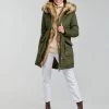 Vêtements Femme Parkas Betty London PAKERETTE Kaki