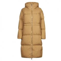 Vêtements Femme Doudounes Tommy Hilfiger NYLON DOWN PUFFER MAXI COAT Camel
