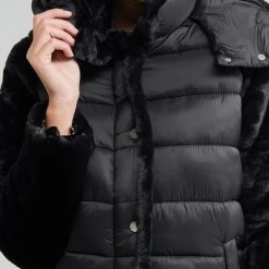 Vêtements Femme Doudounes Molly Bracken OR163H21 Noir 11 Vêtements Femme Doudounes Molly Bracken OR163H21 Noir -Manteaux Soldes Magasin 19934709 500 E