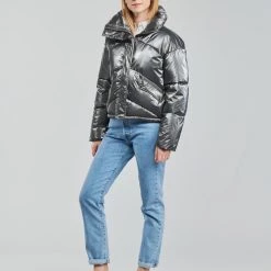 Vêtements Femme Doudounes Molly Bracken ORL006A21 Argenté -Manteaux Soldes Magasin 19934714 500 C