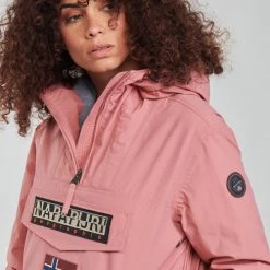 Vêtements Femme Parkas Napapijri RAINFOREST WINTER Rose -Manteaux Soldes Magasin 19934951 500 E