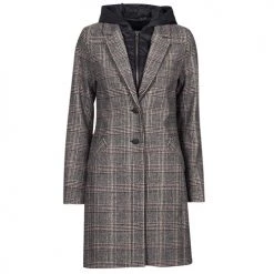 Vêtements Femme Manteaux Ikks ALPHONA Noir -Manteaux Soldes Magasin 20009787 500 A