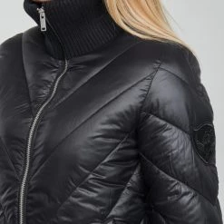 Vêtements Femme Doudounes Ikks DAMIA Noir -Manteaux Soldes Magasin 20009789 500 E