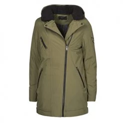 Vêtements Femme Parkas Ikks FRELIN Kaki -Manteaux Soldes Magasin 20009810 500 A