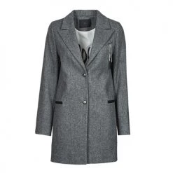 Vêtements Femme Manteaux Ikks GUILIA Noir -Manteaux Soldes Magasin 20009833 500 A