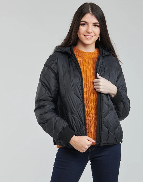 Vêtements Femme Doudounes Esprit PAR LL ROUND QU Noir 4 Vêtements Femme Doudounes Esprit PAR LL ROUND QU Noir – Image 2