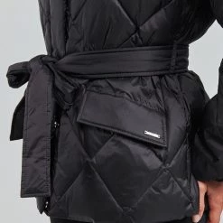 Vêtements Femme Doudounes Liu Jo WF1064 Noir -Manteaux Soldes Magasin 20057719 500 E