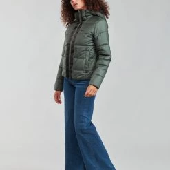 Vêtements Femme Doudounes G-Star Raw MEEFIC HDD PDD JACKET WMN Gris / Vert -Manteaux Soldes Magasin 20099929 500 C